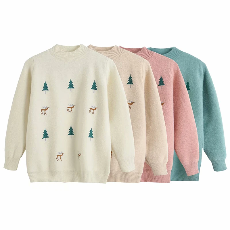 ZA 2020 Women Autumn Wool embroidery printing sweater Turtleneck Thicken Sweater Girl Long Sleeve Casual Pullovers
ZA 2020 Women Autumn Wool embroidery printing sweater Turtleneck Thicken Sweater Girl Long Sleeve Casual Pullovers