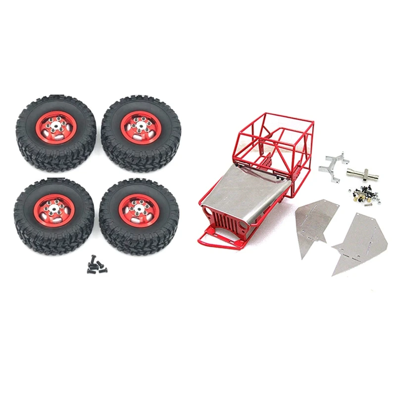 Full Tube Frame Metal Chassis Metal Body Roll Cage with Metal Wheel Rim with Rubber Tire Tyre,Red
Full Tube Frame Metal Chassis Metal Body Roll Cage with Metal Wheel Rim with Rubber Tire Tyre,Red