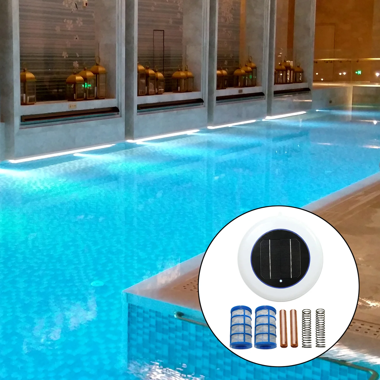 Solar Power Swimming Pool Purifier Solar Pool Ionizer Swimming Pool Water Algae Inhibition Chlorine-Free Water Processor Tools
Solar Power Swimming Pool Purifier Solar Pool Ionizer Swimming Pool Water Algae Inhibition Chlorine-Free Water Processor Tools