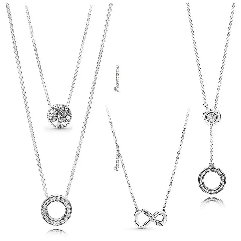 925 Sterling Silver Sparkling Infinity Collier With Crystal Necklace For Women Wedding Party Fashion Jewelry
925 Sterling Silver Sparkling Infinity Collier With Crystal Necklace For Women Wedding Party Fashion Jewelry