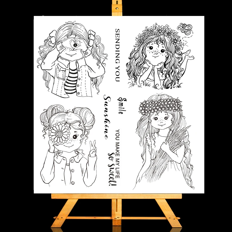 Smiling Girls Transparent Stamps New 2021 Rubber Silicone Seal for DIY Scrapbooking Card Making Album Decoroation Crafts
Smiling Girls Transparent Stamps New 2021 Rubber Silicone Seal for DIY Scrapbooking Card Making Album Decoroation Crafts
