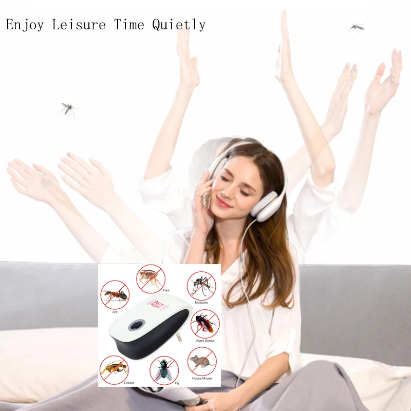 3Pcs/lot Electronic Ultrasonic Pest Repeller Cockroach repellent Insect repellent Household multifunctional electronic repellent
3Pcs/lot Electronic Ultrasonic Pest Repeller Cockroach repellent Insect repellent Household multifunctional electronic repellent