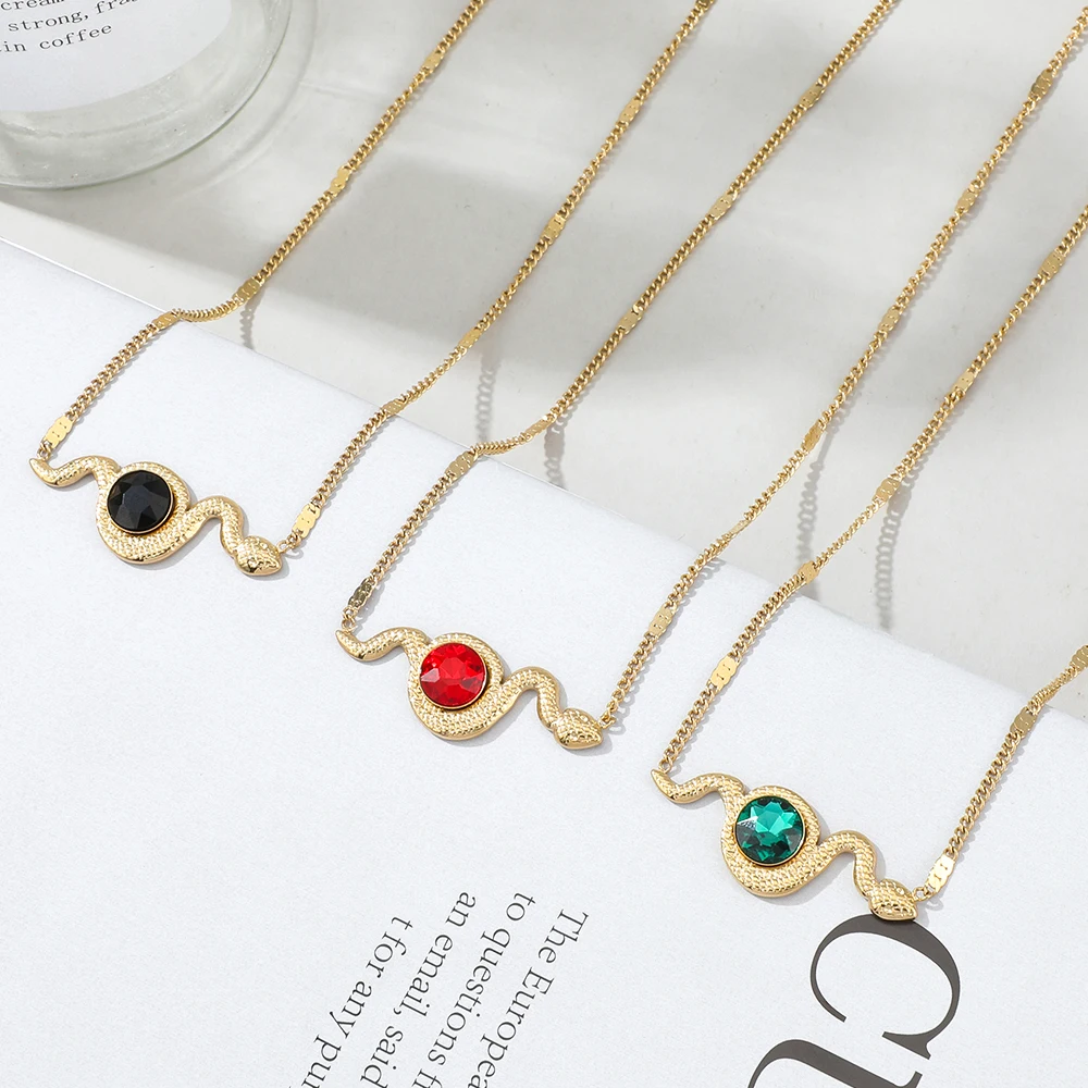 Statement Stainless Steel Snake Pendant Necklace for Women Crystal Party Wedding Jewelry Accessories Bijoux Femme Wholesale
Statement Stainless Steel Snake Pendant Necklace for Women Crystal Party Wedding Jewelry Accessories Bijoux Femme Wholesale