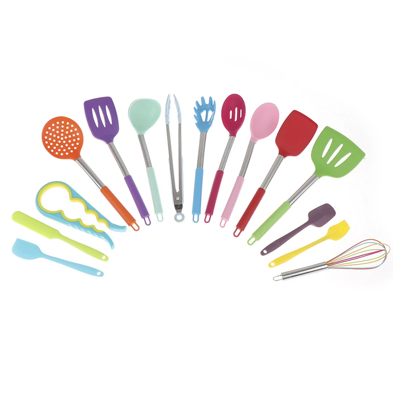 New 1pc Non-Stick Silicone Nylon Cooking Tools kitchen Spoons Spatula Shovel Brush Colorful Rainbow Kitchenware Kitchen Utensils
New 1pc Non-Stick Silicone Nylon Cooking Tools kitchen Spoons Spatula Shovel Brush Colorful Rainbow Kitchenware Kitchen Utensils