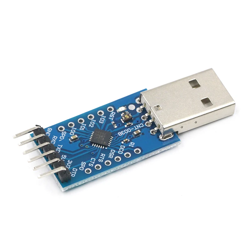 

CP2104 USB 2.0 to TTL UART 6PIN Module Serial Converter STC PRGMR Replace CP2102 With Dupont Cables