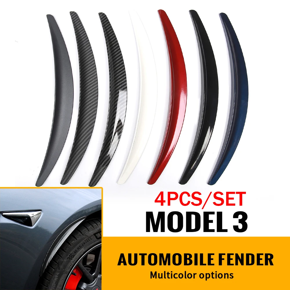 4PCS Car Wheel Eyebrow Protector Fender Flares Invisible Mudguards for Tesla Model 3/Y 2017-2023 ABS Mud Flaps Stickers Decor
4PCS Car Wheel Eyebrow Protector Fender Flares Invisible Mudguards for Tesla Model 3/Y 2017-2023 ABS Mud Flaps Stickers Decor