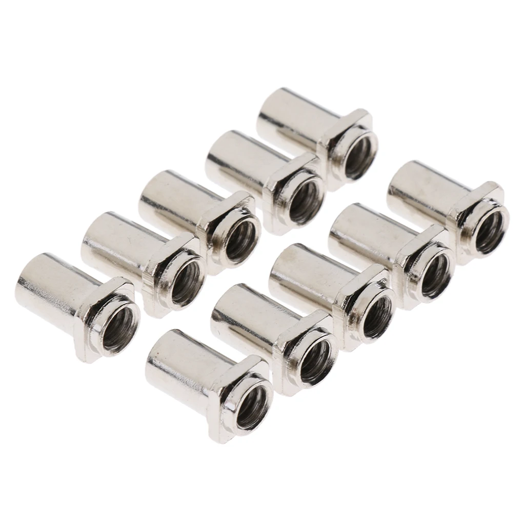 10 Pcs Chrome Thread Swivel Nuts Drum Lug Swivel Nuts for Tom Drum Lug Replacement Parts Accessory
10 Pcs Chrome Thread Swivel Nuts Drum Lug Swivel Nuts for Tom Drum Lug Replacement Parts Accessory
