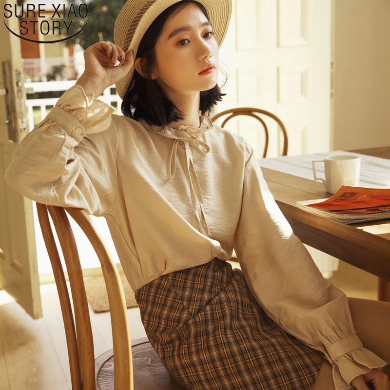 Japanese Style Vintage Autumn Women Blouses Sweet Shirts Korean Button Cardigan Lantern Long Sleeve Ladies Tops Blusas 10472
Japanese Style Vintage Autumn Women Blouses Sweet Shirts Korean Button Cardigan Lantern Long Sleeve Ladies Tops Blusas 10472