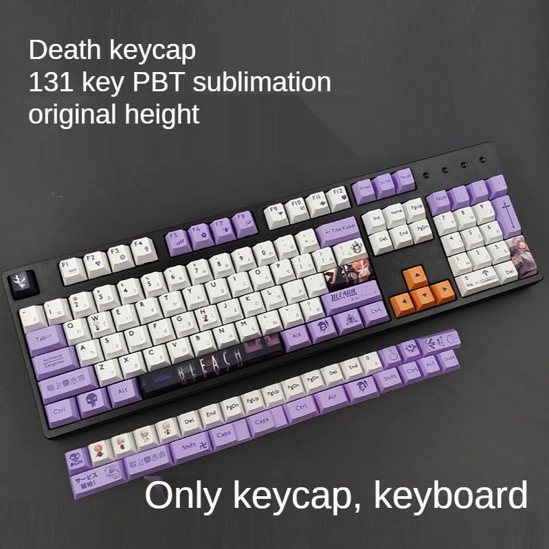 131 Key Anime Death Keycap PBT Sublimation OEM Highly Mechanical Keyboard Keycap for Cherry MX GH60/GK61/GK64/XD60/68/87/980/104
131 Key Anime Death Keycap PBT Sublimation OEM Highly Mechanical Keyboard Keycap for Cherry MX GH60/GK61/GK64/XD60/68/87/980/104