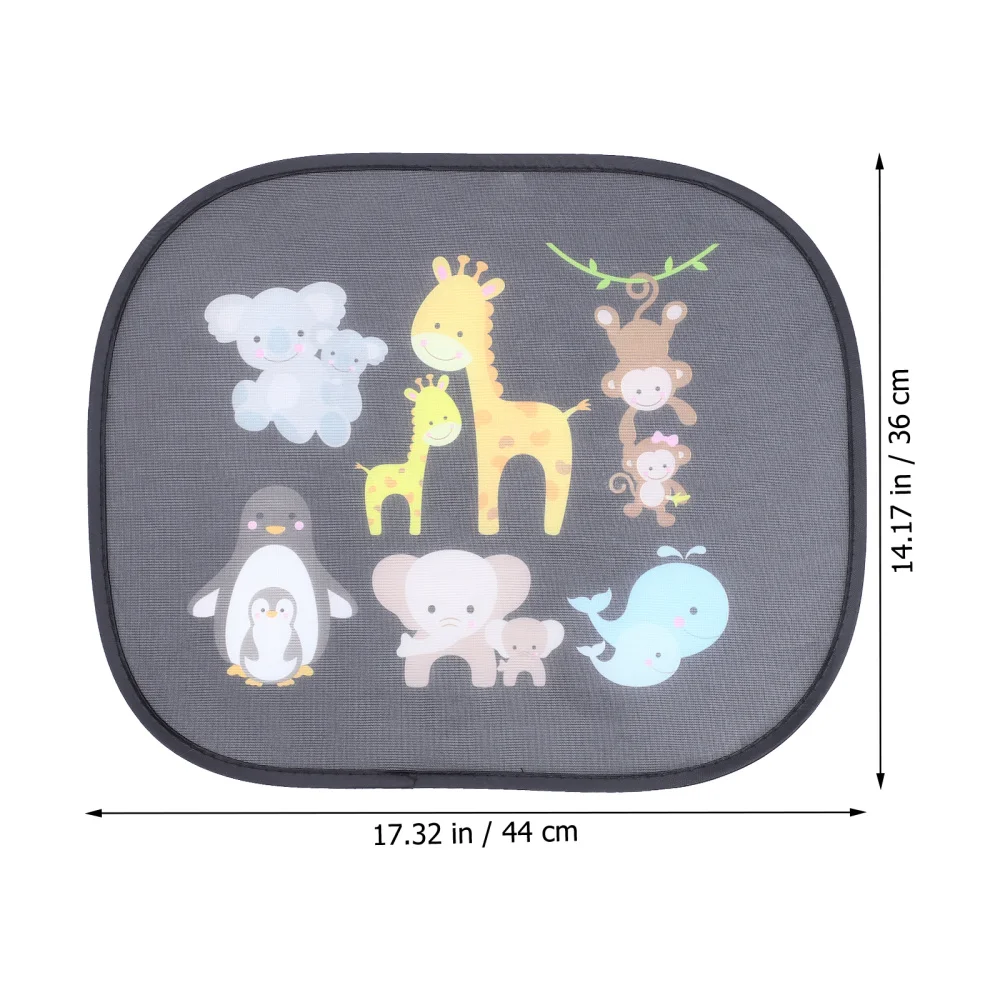 2Pcs Cartoon Car Window Sunshades Protector Decals With Electrostatic Adherence
2Pcs Cartoon Car Window Sunshades Protector Decals With Electrostatic Adherence