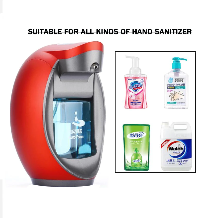 480ml Smart foam hand sanitizer, automatic soap dispenser, induction mobile phone hand sanitizer, hand sanitizer bottle
480ml Smart foam hand sanitizer, automatic soap dispenser, induction mobile phone hand sanitizer, hand sanitizer bottle