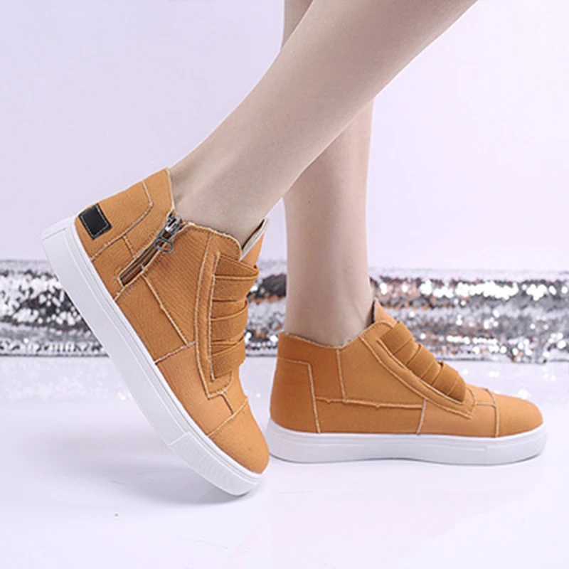 Side Zipper High-top Canvas Shoes Casual Womens Shoes Comfortable Soft-soled Running Shoes Vulcanized Shoes Women
Side Zipper High-top Canvas Shoes Casual Womens Shoes Comfortable Soft-soled Running Shoes Vulcanized Shoes Women