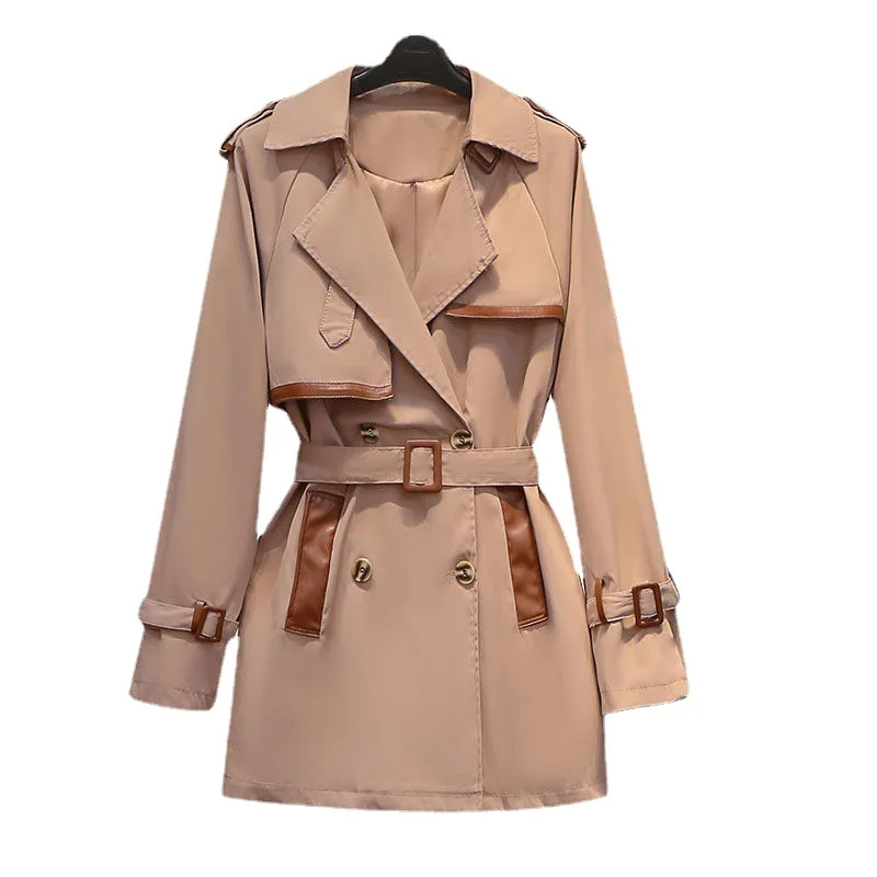 2022 Autumn New Fashion Korean Version Of The Short Child Slim Coat Female Strap Design Color Waist Color Jacket
2022 Autumn New Fashion Korean Version Of The Short Child Slim Coat Female Strap Design Color Waist Color Jacket