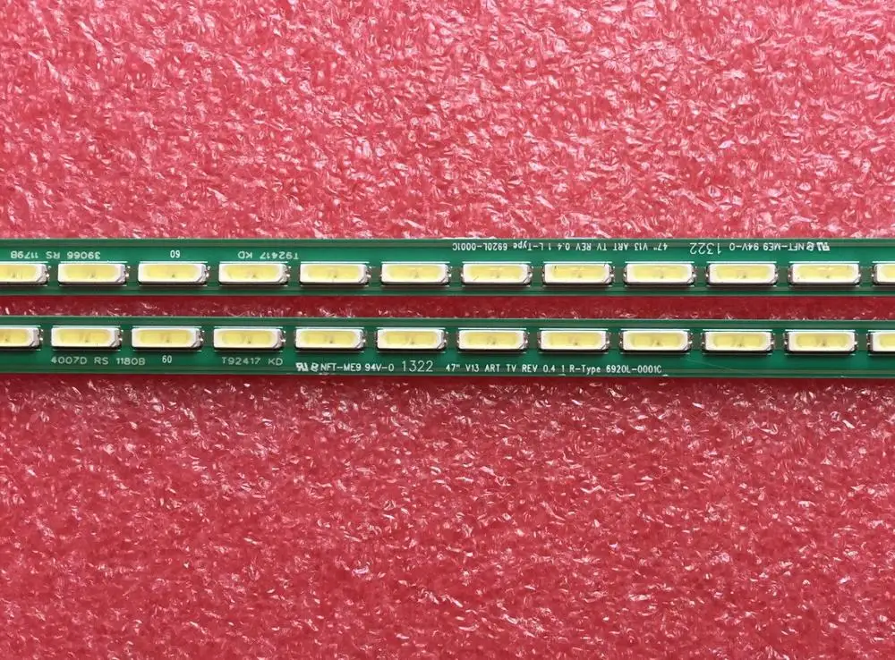 2pcs LED backlight strip For LG 47LA6600 47LA660S 47LA690S 47E700S 47LM6700E 47PFL6007 6922L-0071A 0029A 6916L-1179B 1180B 1190A
2pcs LED backlight strip For LG 47LA6600 47LA660S 47LA690S 47E700S 47LM6700E 47PFL6007 6922L-0071A 0029A 6916L-1179B 1180B 1190A