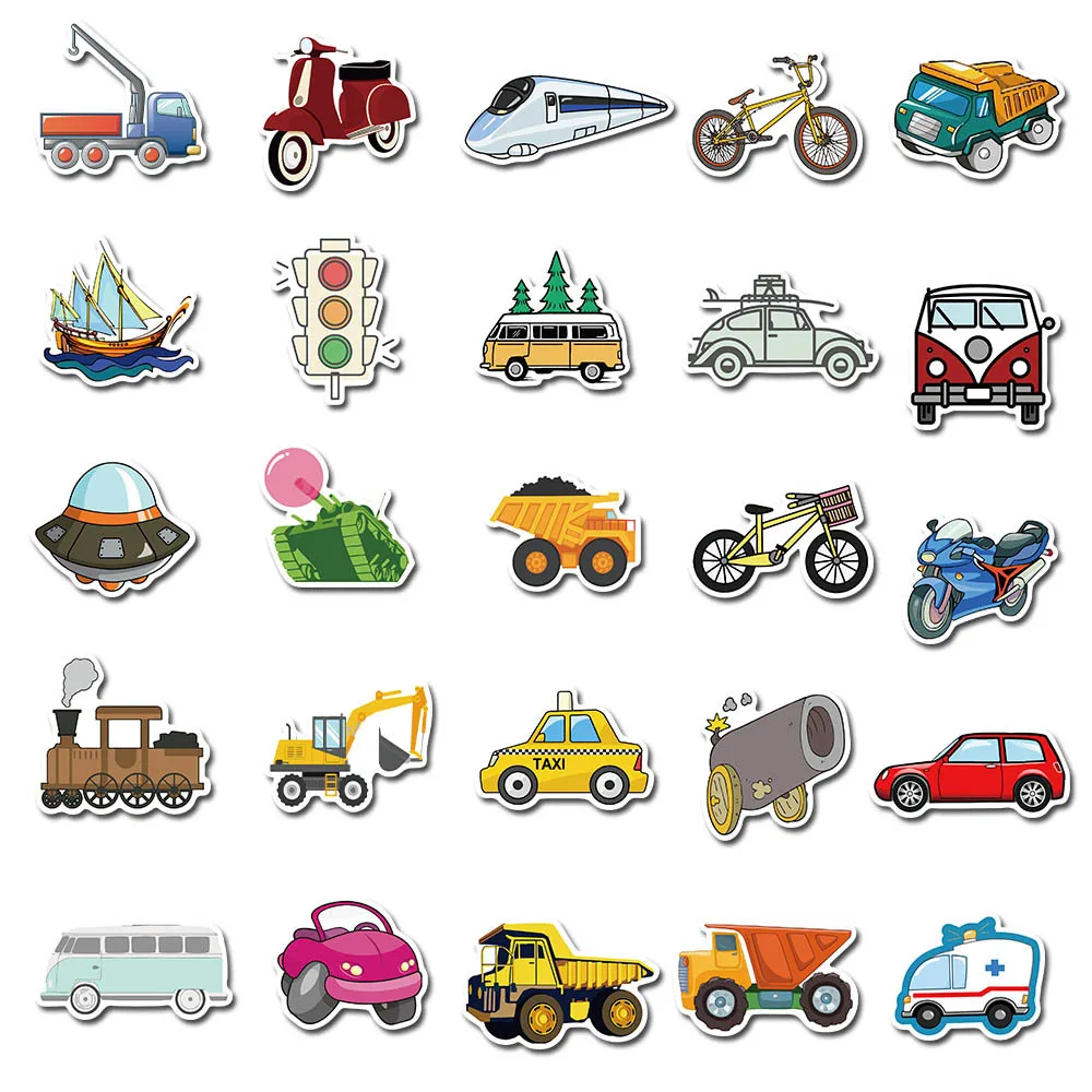 40 pcs Cartoon Car Bus Excavator Transportation Luggage Laptop Waterproof Graffiti Stickers
40 pcs Cartoon Car Bus Excavator Transportation Luggage Laptop Waterproof Graffiti Stickers
