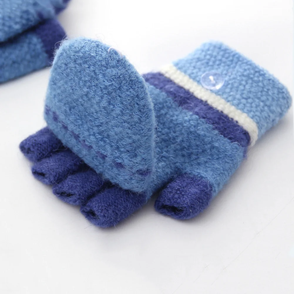 Keep Warm Children Winter Thick Warm Half Finger Flip Top Knitted Gloves Writing Mittens
Keep Warm Children Winter Thick Warm Half Finger Flip Top Knitted Gloves Writing Mittens