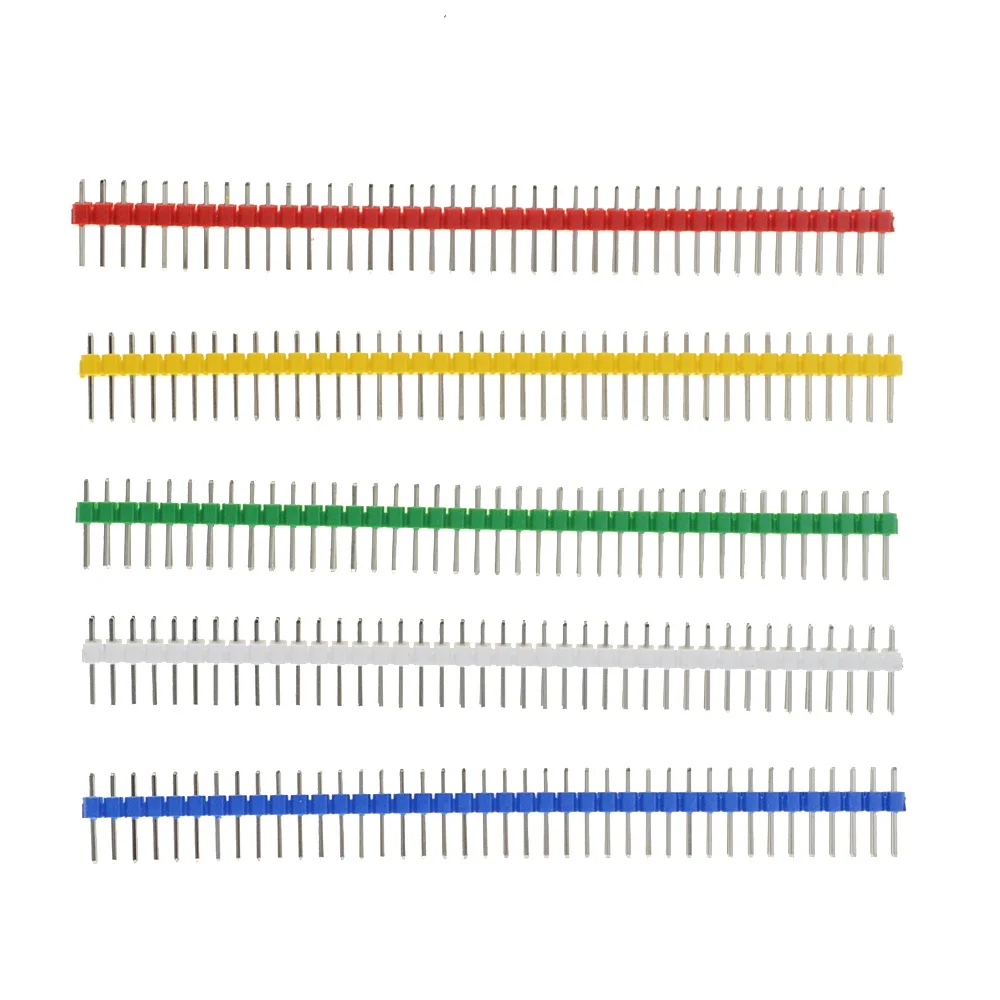 30PCS 40 Pin 2.54MM Single Row Male Connector Colorful Breakable Pin Header Connect PCB Board Jumper 40 Pin Connector
30PCS 40 Pin 2.54MM Single Row Male Connector Colorful Breakable Pin Header Connect PCB Board Jumper 40 Pin Connector