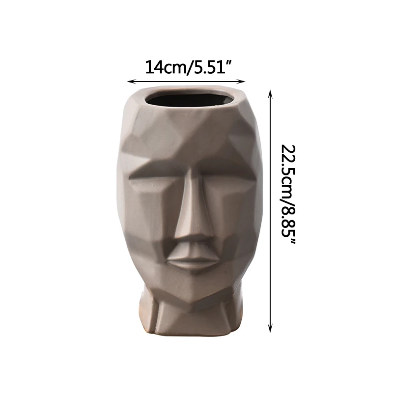 Home Decor Nordic Modern Minimalist Geometric Abstract Human Face Ceramic Vase Living Room Creative Art Ornaments Handicrafts
Home Decor Nordic Modern Minimalist Geometric Abstract Human Face Ceramic Vase Living Room Creative Art Ornaments Handicrafts