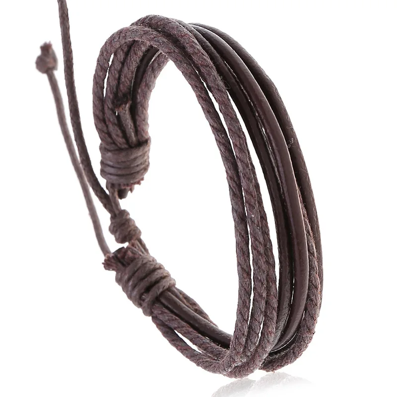 Handmade Braided Vintage Wrap Rope Weave Female Adjustable Wristband Male Leather Women Bracelet For Women Men Jewelry
Handmade Braided Vintage Wrap Rope Weave Female Adjustable Wristband Male Leather Women Bracelet For Women Men Jewelry