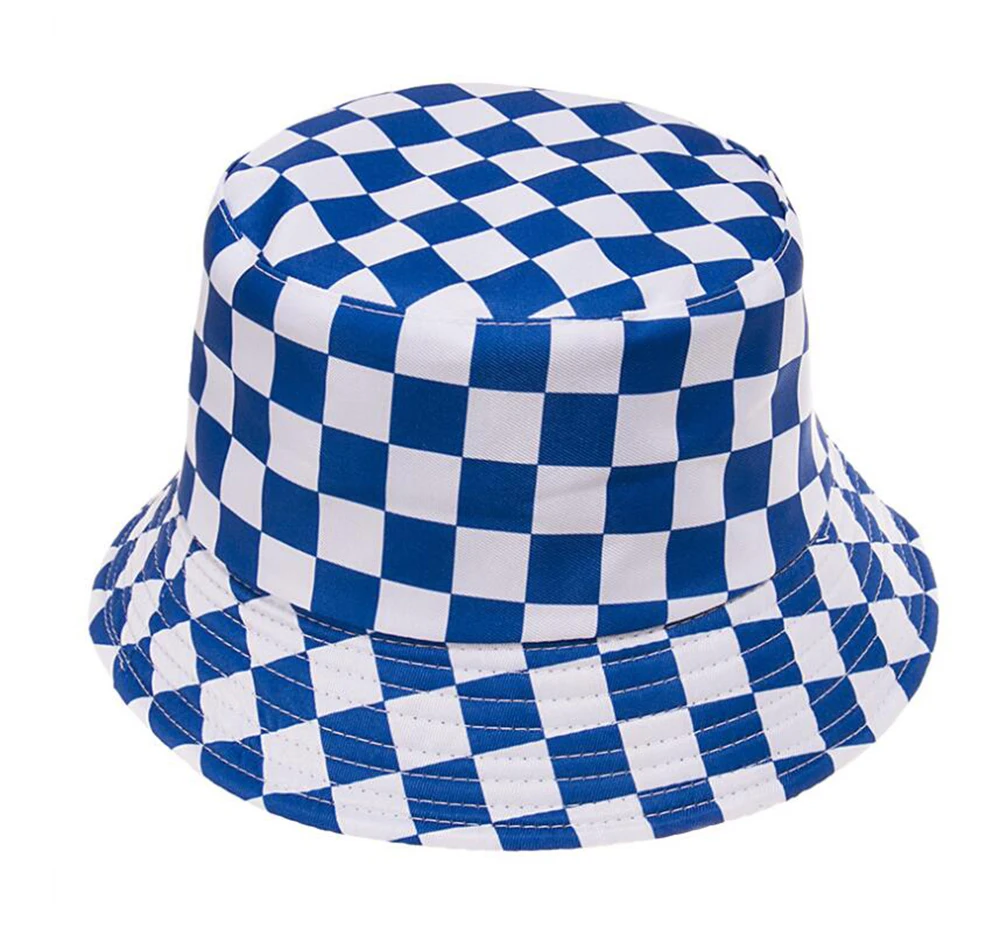 Fisherman hat Women's bucket hats Harajuku style printing lattice female street wild foldable spring sunhat
Fisherman hat Women's bucket hats Harajuku style printing lattice female street wild foldable spring sunhat