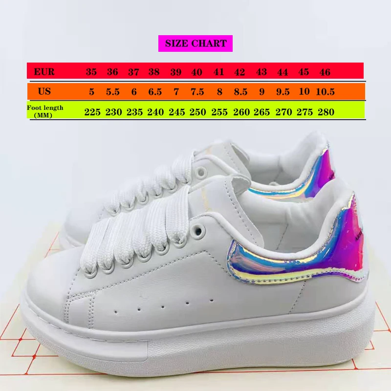 2021 High-Quality Alexander Flat Sneakers Mcqueen Shoes First Layer Cowhide Casual Couple Low-Top Fashion Travel Walking Sneaker
2021 High-Quality Alexander Flat Sneakers Mcqueen Shoes First Layer Cowhide Casual Couple Low-Top Fashion Travel Walking Sneaker