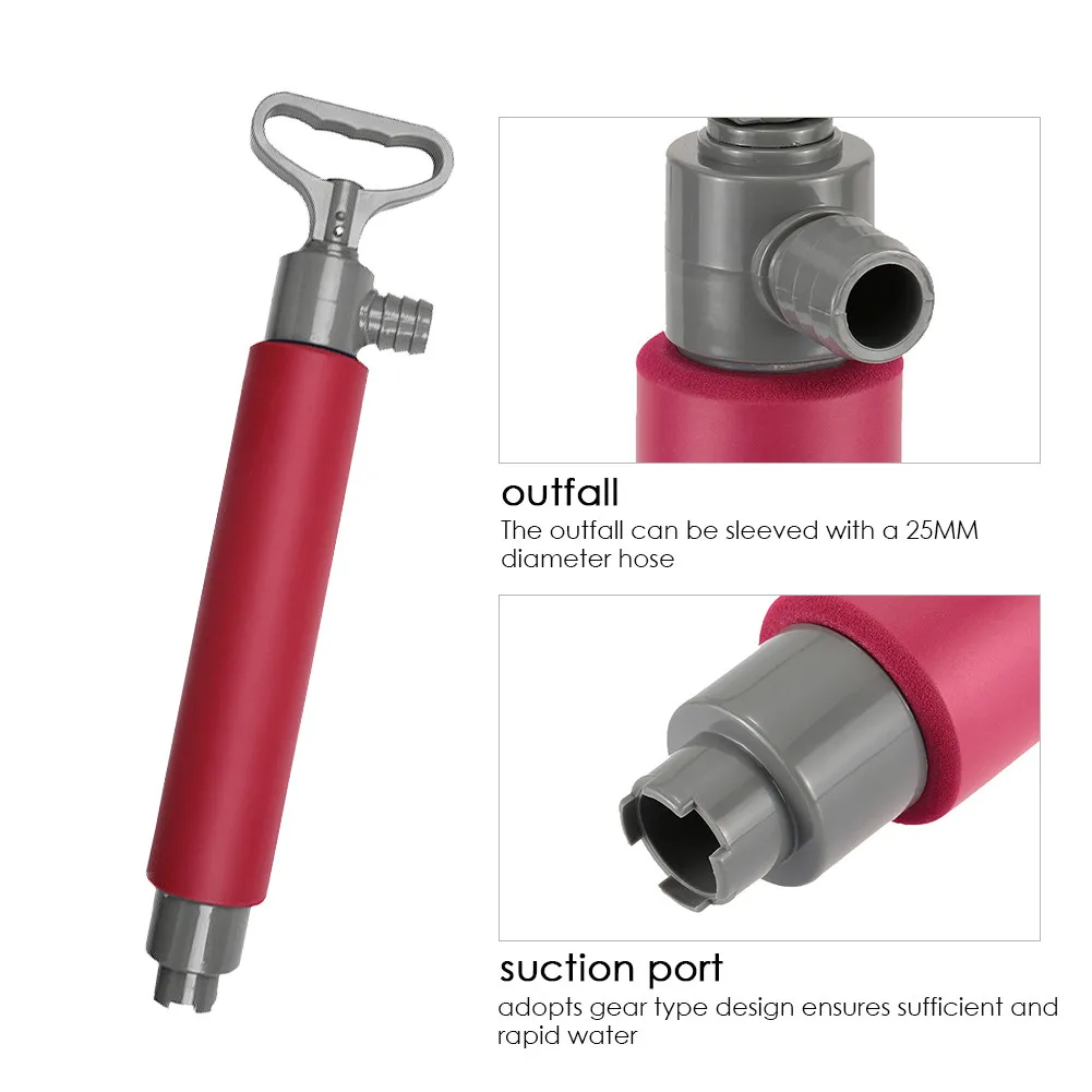 Hand Pump Floating Manual Bilge Water Pump Kayak Canoe Accessories for Kayak Rescue Emergency Water Bailing Pump
Hand Pump Floating Manual Bilge Water Pump Kayak Canoe Accessories for Kayak Rescue Emergency Water Bailing Pump