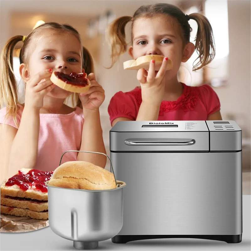 AUPORO Automatic Blender Bread Machine with 19 Baking Programmes 650W with Automatic Fruit Nuts Dispense 15 Hrs Timing Function
AUPORO Automatic Blender Bread Machine with 19 Baking Programmes 650W with Automatic Fruit Nuts Dispense 15 Hrs Timing Function