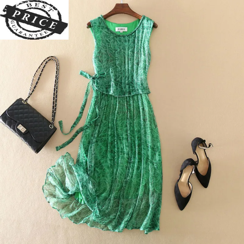 Dress Vintage Summer Women 100% Real Silk Vestidos 2021 Korean Sleeveless Boho Beach Party Dress Long Floral Dresses a00a
Dress Vintage Summer Women 100% Real Silk Vestidos 2021 Korean Sleeveless Boho Beach Party Dress Long Floral Dresses a00a