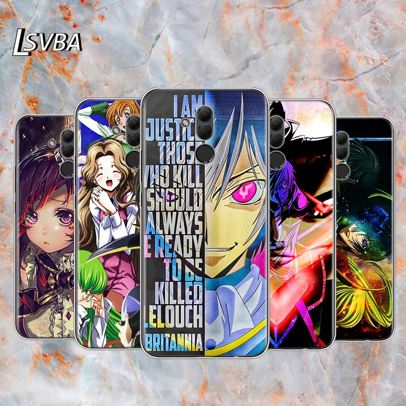Чехол для телефона с мультипликационным кодом Geass Lelouch Huawei Mate 40 30 20 20X 10 RS P Smart 2021 2020