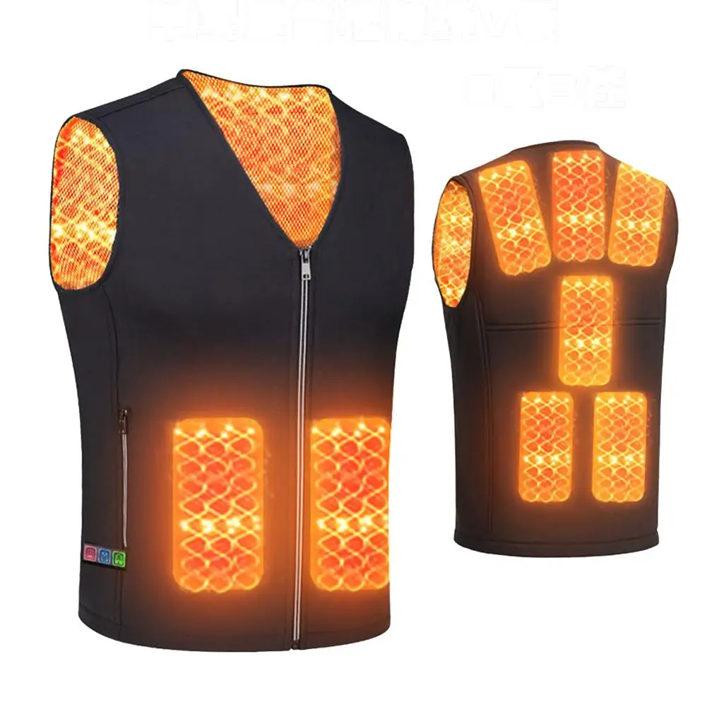 5V V-neck Electric Heating Vest Thermal Warm 8 Zone Heating Clothes Outdoor Fishing Hunting Vest Winter USB Heated Jacket
5V V-neck Electric Heating Vest Thermal Warm 8 Zone Heating Clothes Outdoor Fishing Hunting Vest Winter USB Heated Jacket