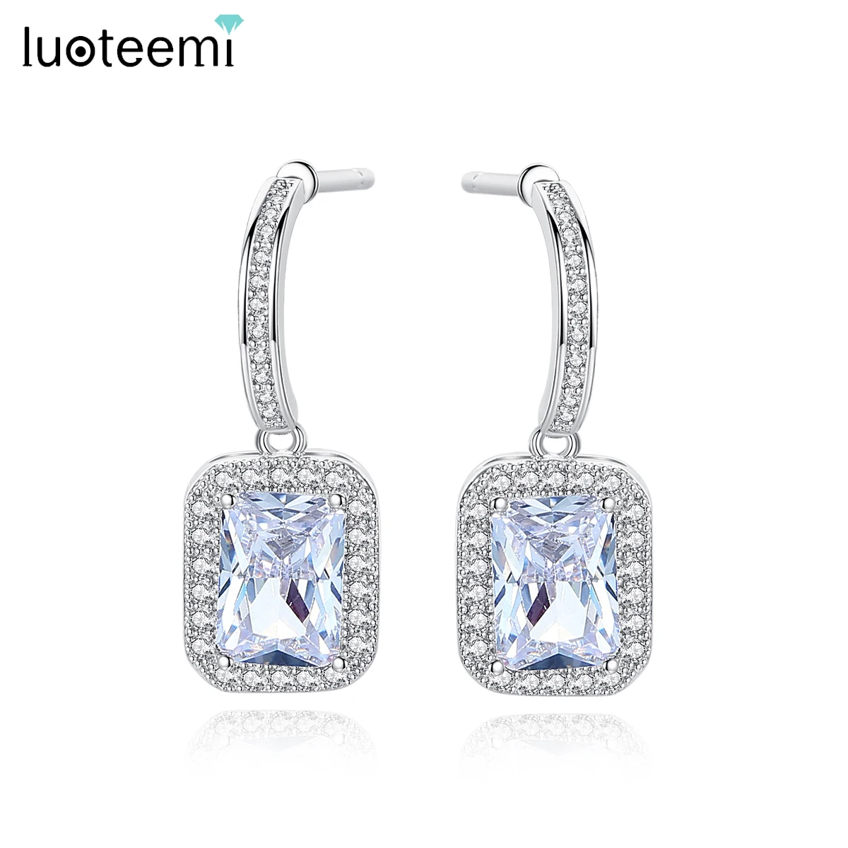 LUOTEEMI Chic Square Drop Earrings for Women Wedding Engagement Fashion Jewelry Dangle Boucle D'Oreille Femme Christmas Gifts
LUOTEEMI Chic Square Drop Earrings for Women Wedding Engagement Fashion Jewelry Dangle Boucle D'Oreille Femme Christmas Gifts