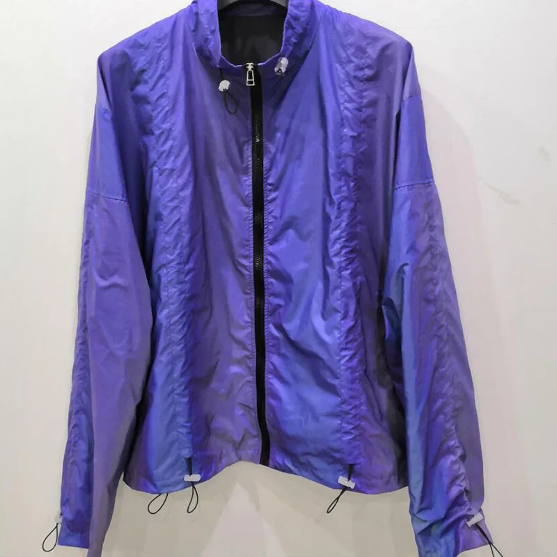 KIOVNO Hip Hop Men's Reflective Night Jackets Coats Fashing Colorful Reflective Jacket Outwear For Male
KIOVNO Hip Hop Men's Reflective Night Jackets Coats Fashing Colorful Reflective Jacket Outwear For Male