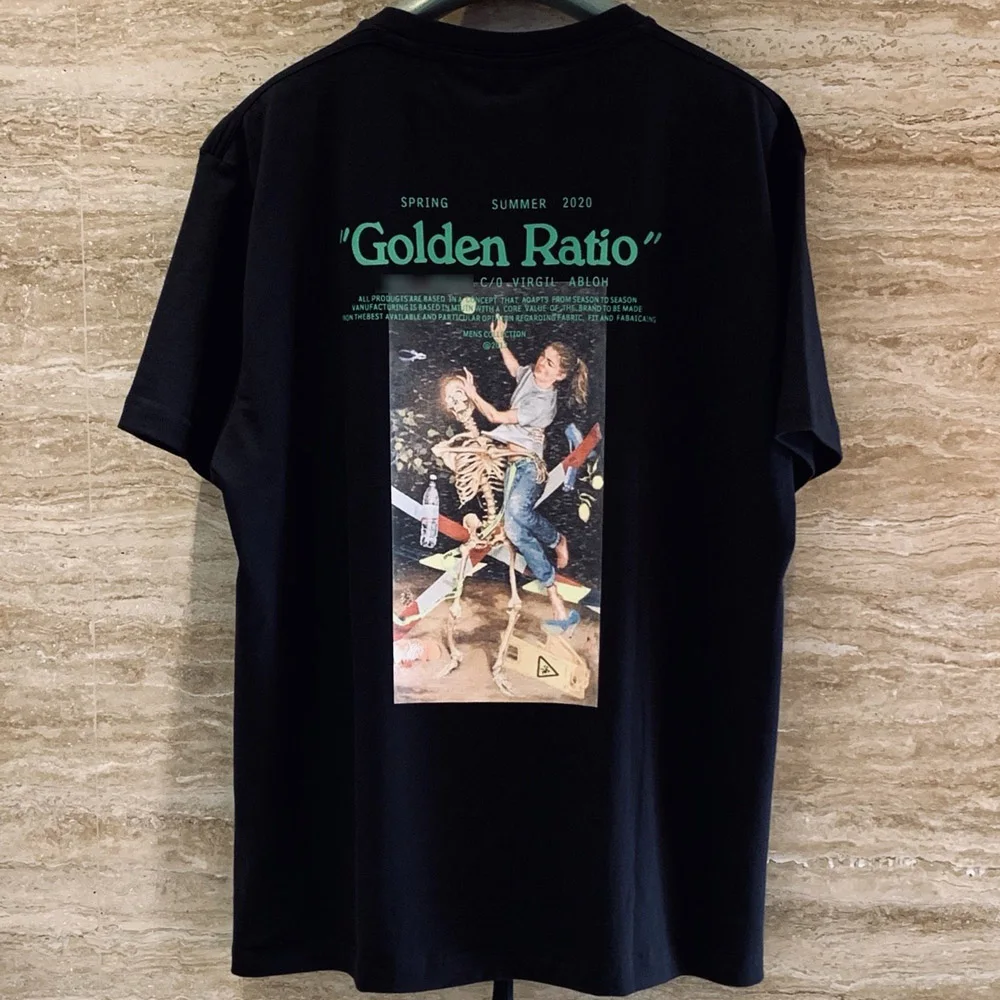 OFF Golden ratio series double-sided printing cotton half sleeve T-shirt Virgil fashion trend
OFF Golden ratio series double-sided printing cotton half sleeve T-shirt Virgil fashion trend