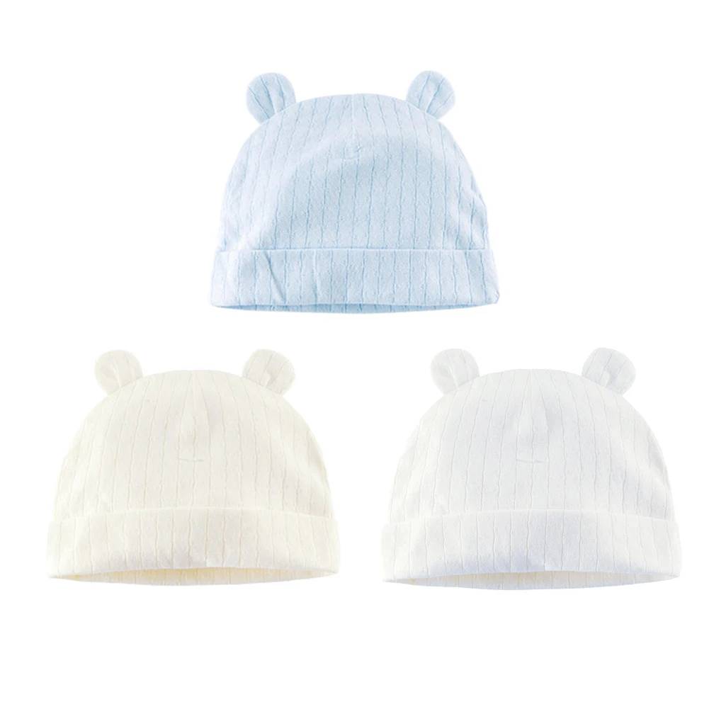 Juzzae 3 Pack Bear Ear Cotton Baby Boys Hats Newborn Baby Girl Beanie Infant Caps Bunny Bonnet for 0-4 6-12 Months
Juzzae 3 Pack Bear Ear Cotton Baby Boys Hats Newborn Baby Girl Beanie Infant Caps Bunny Bonnet for 0-4 6-12 Months
