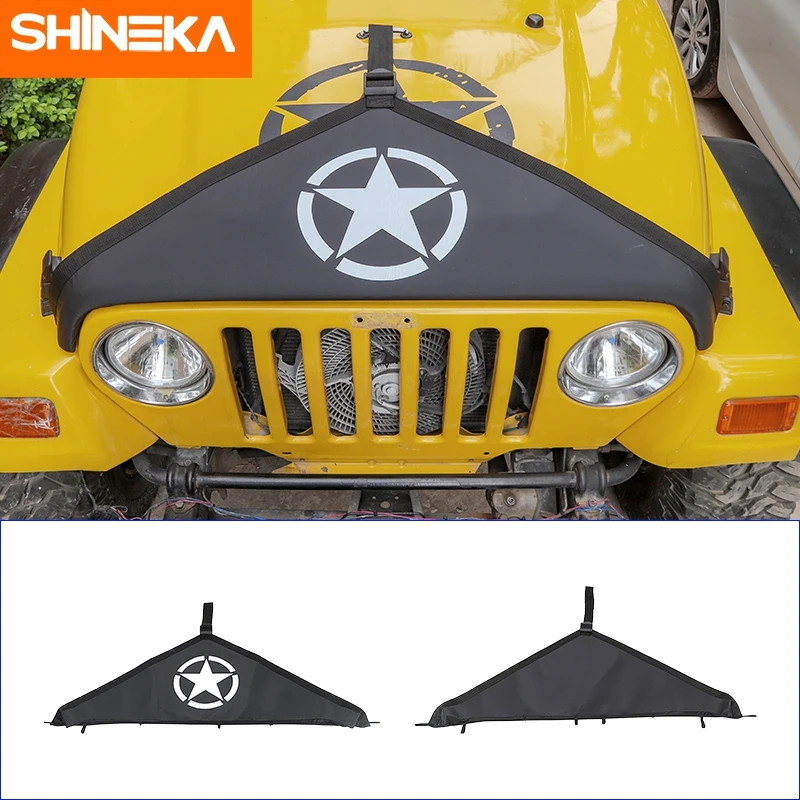 SHINEKA 1Pcs Canvas Car Engine Hood Protector Cover For Jeep Wrangler TJ 1997-2006 Car Engine Exterior Cover Accessories
SHINEKA 1Pcs Canvas Car Engine Hood Protector Cover For Jeep Wrangler TJ 1997-2006 Car Engine Exterior Cover Accessories