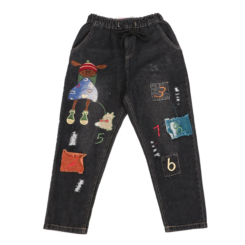 Max LuLu New Summer Korean Fashion Designer Ladies Patchwork Harem Pants Womens Vintage Ripped Jeans Casual Punk Denim Trousers
Max LuLu New Summer Korean Fashion Designer Ladies Patchwork Harem Pants Womens Vintage Ripped Jeans Casual Punk Denim Trousers