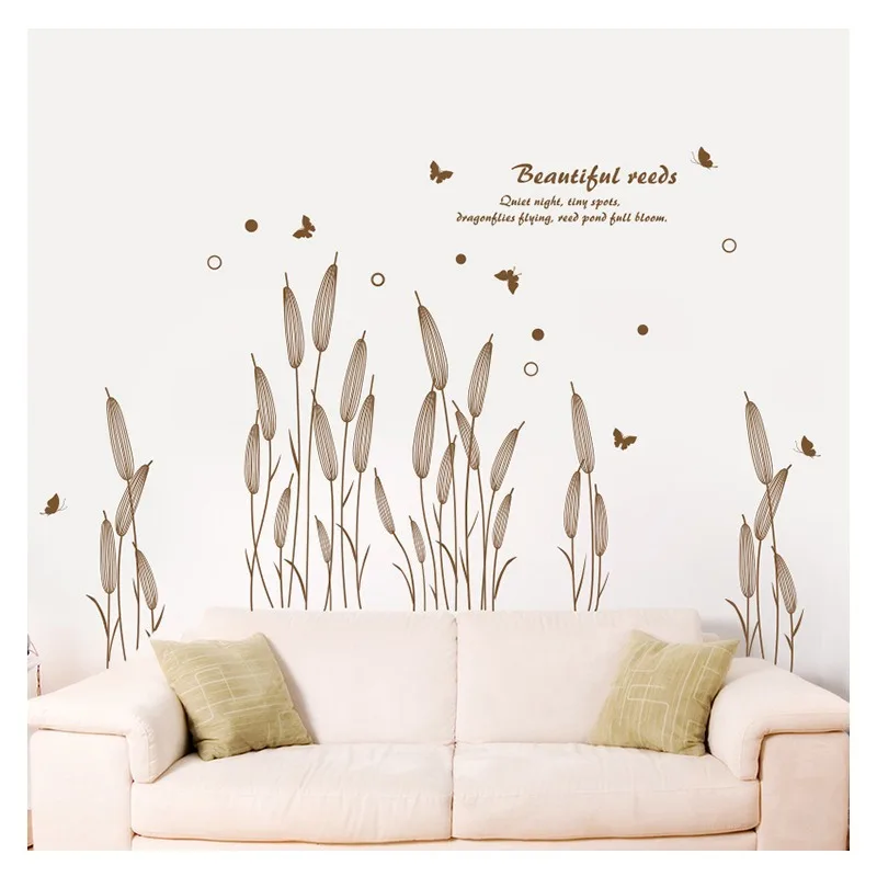 Modern Abstract Reed Wall Stickers Flowers Sofa Living Room Decor Corridor Porch Skirting Line Waterproof Home Wallpaper
Modern Abstract Reed Wall Stickers Flowers Sofa Living Room Decor Corridor Porch Skirting Line Waterproof Home Wallpaper