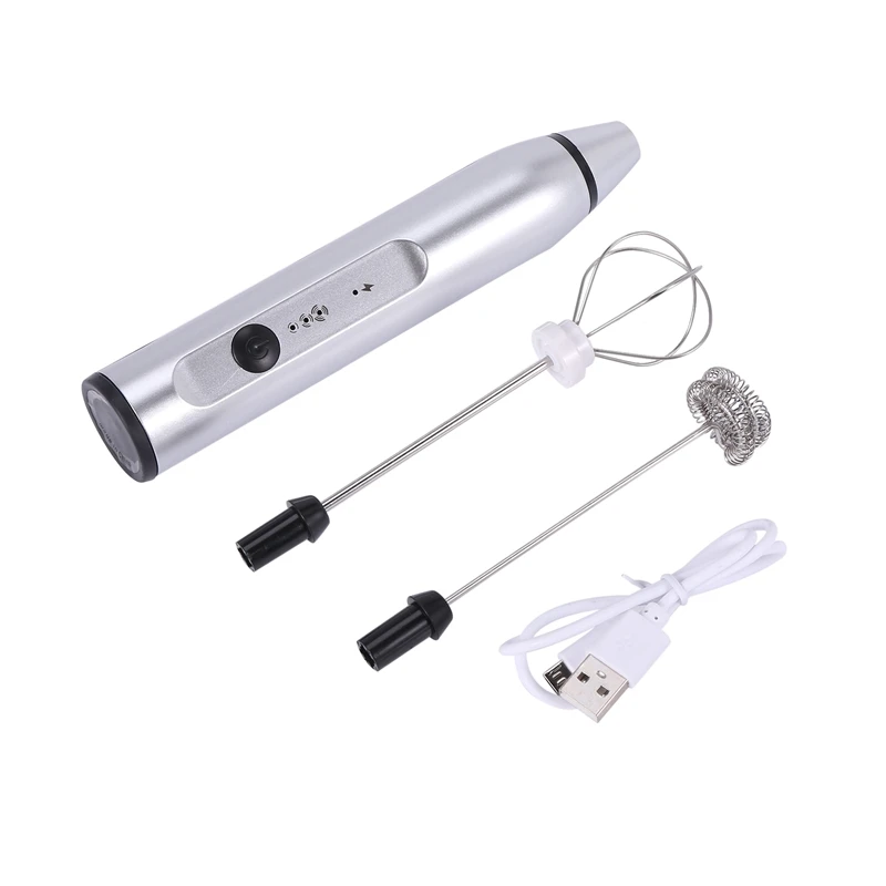 Rechargeable Electric Milk Frother With 2 Whisks, Handheld Foam Maker For Coffee, Latte, Cappuccino, Hot Chocolate, Durable Drin
Rechargeable Electric Milk Frother With 2 Whisks, Handheld Foam Maker For Coffee, Latte, Cappuccino, Hot Chocolate, Durable Drin