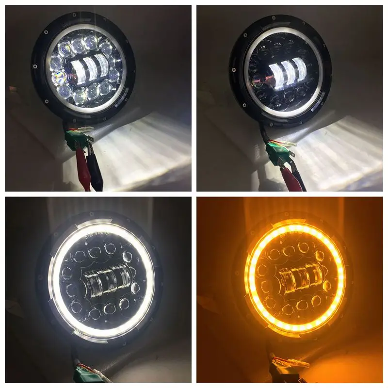 7 "фар для джипа Wrangler дюймов круглый светодиодный проектор фары Классический