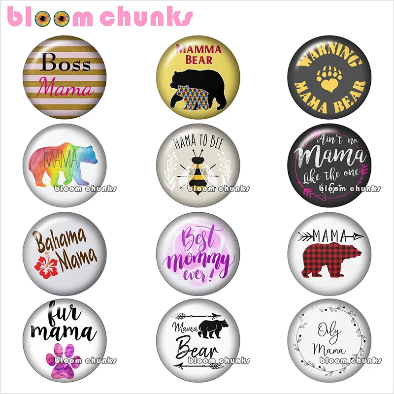 Mama bear Round photo glass cabochon demo flat back Making findings 12mm/18mm/20mm/25mm A9397
Mama bear Round photo glass cabochon demo flat back Making findings 12mm/18mm/20mm/25mm A9397