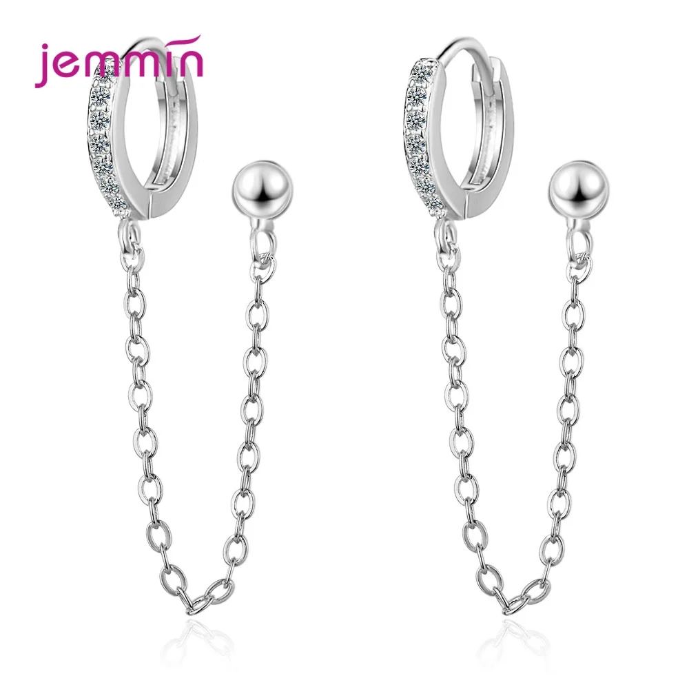 Серьги женские из серебра 925 пробы с двумя отверстиями | Украшения и аксессуары