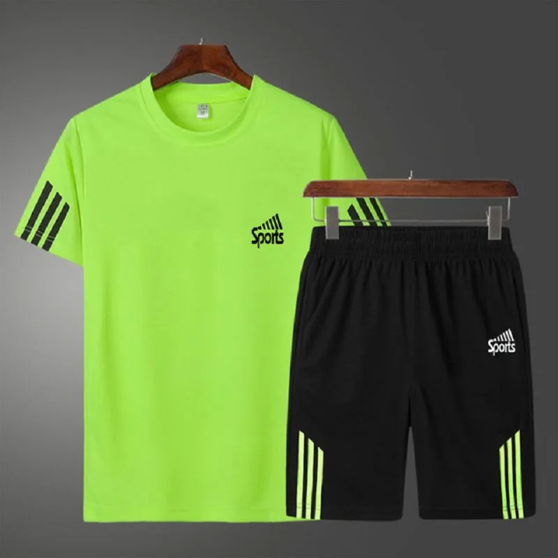 New Summer Tracksuit Men Sportswear Two Piece Set T-shirt and Shorts Male Tracksuit2021
New Summer Tracksuit Men Sportswear Two Piece Set T-shirt and Shorts Male Tracksuit2021