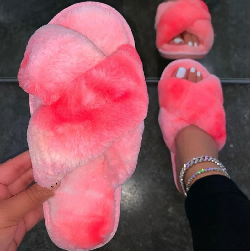 2021 Fall Fashion Plush Slippers Open Toe Casual Women's Shoes Pure Color Handmade Slippers Outdoor Large Size Women's Shoes
2021 Fall Fashion Plush Slippers Open Toe Casual Women's Shoes Pure Color Handmade Slippers Outdoor Large Size Women's Shoes