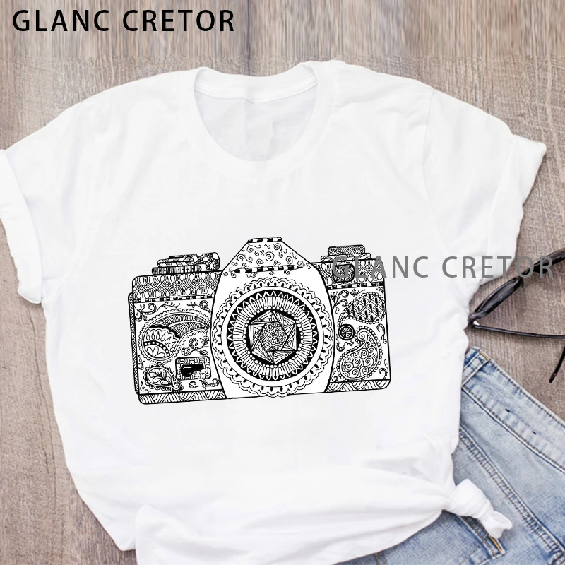 Women Graphic Camera Flower Vintage Lady Clothes Womens Clothing Tee Female T Shirt Floral Cartoon Summer T-Shirt Shirt Tops
Women Graphic Camera Flower Vintage Lady Clothes Womens Clothing Tee Female T Shirt Floral Cartoon Summer T-Shirt Shirt Tops