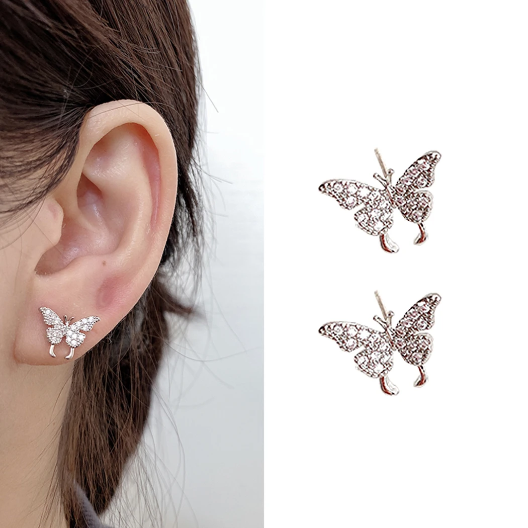 COSYOO Simples Zircon Delicate Creative Temperament Butterfly Stud Earrings For Women Jewelry Stud Earring Gifts
COSYOO Simples Zircon Delicate Creative Temperament Butterfly Stud Earrings For Women Jewelry Stud Earring Gifts