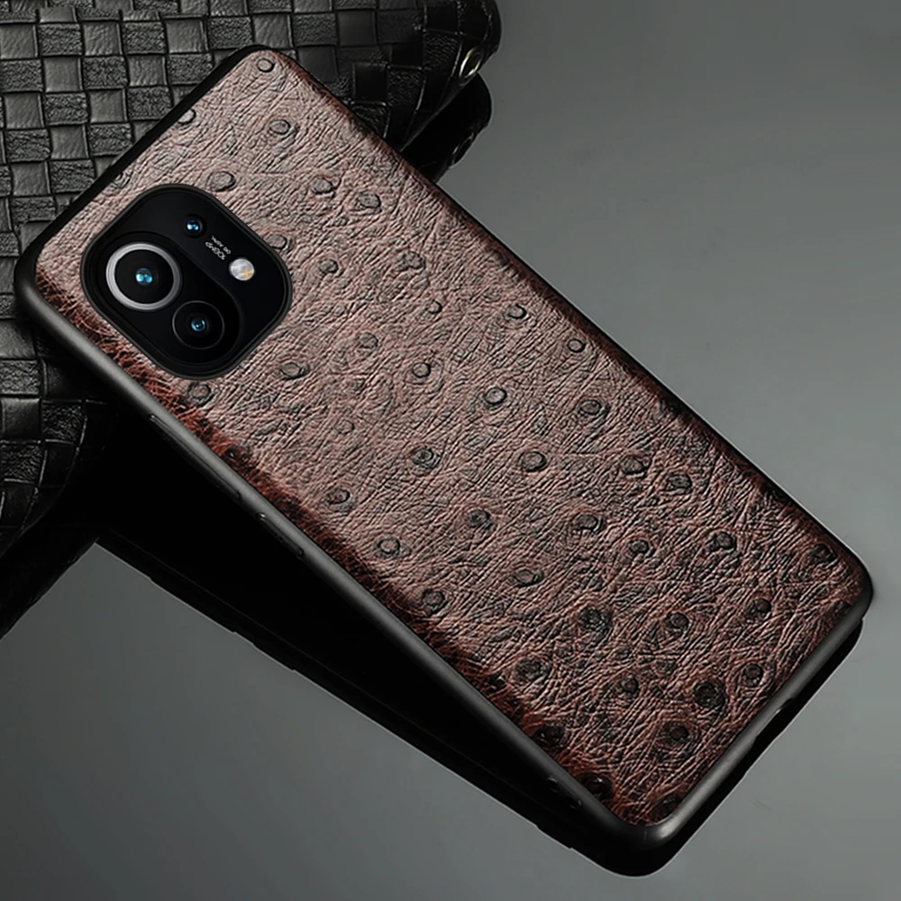 Genuine Leather Ostrich Grain Case for Xiaomi Mi 11 10 10T 9T Pro 8 9 Poco X3 M3 Cover For Redmi Note 9 Pro 9S Note 8 Pro 8T 7 5
Genuine Leather Ostrich Grain Case for Xiaomi Mi 11 10 10T 9T Pro 8 9 Poco X3 M3 Cover For Redmi Note 9 Pro 9S Note 8 Pro 8T 7 5