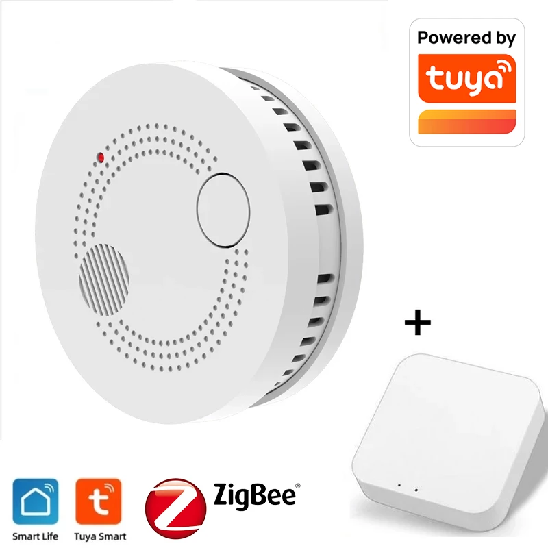 Датчик дыма ZigBee датчик для защиты от огня и коптильного домика с приложением |