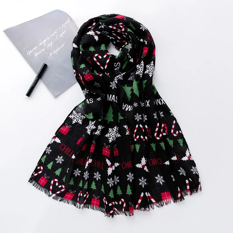 Winter Christmas Scarf Snowflake Christmas Tree Print Scarf Warm Scarf Ladies Christmas Fashion Shawl
Winter Christmas Scarf Snowflake Christmas Tree Print Scarf Warm Scarf Ladies Christmas Fashion Shawl