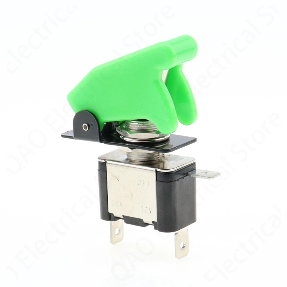 ASW-07D Auto Car Boat Truck Illuminated Led Toggle Switch With Safety Aircraft Flip Up Cover Guard Green 12V20A
ASW-07D Auto Car Boat Truck Illuminated Led Toggle Switch With Safety Aircraft Flip Up Cover Guard Green 12V20A