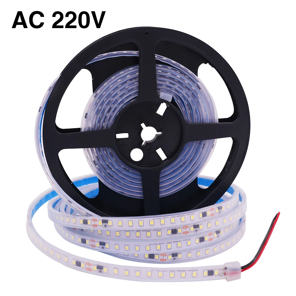 5m/roll AC 220V LED Strip IP67 Waterproof 4000K 6000K 3000K 2835 120leds/m Flexible Ribbon Tape Engineering Light Lamp
5m/roll AC 220V LED Strip IP67 Waterproof 4000K 6000K 3000K 2835 120leds/m Flexible Ribbon Tape Engineering Light Lamp